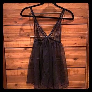 Black Victoria’s Secret tulle lace babydoll